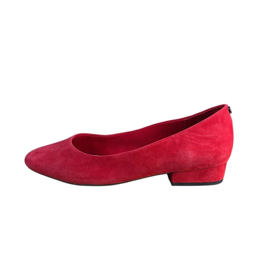Alex Marie Red Suede Ballet Pumps Womens Size 10 Low Heel Work Shoes
